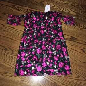 Black and pink dress